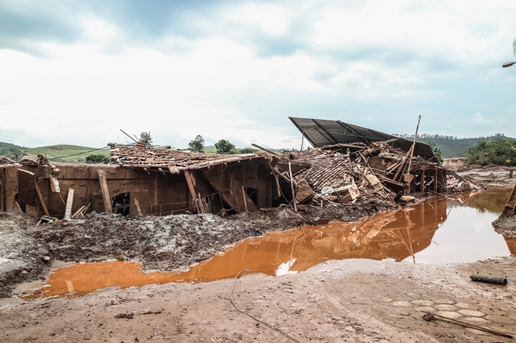 Bento Rodrigues, destruída no crime cometido pela Samarco / Foto: Daniela Fichino